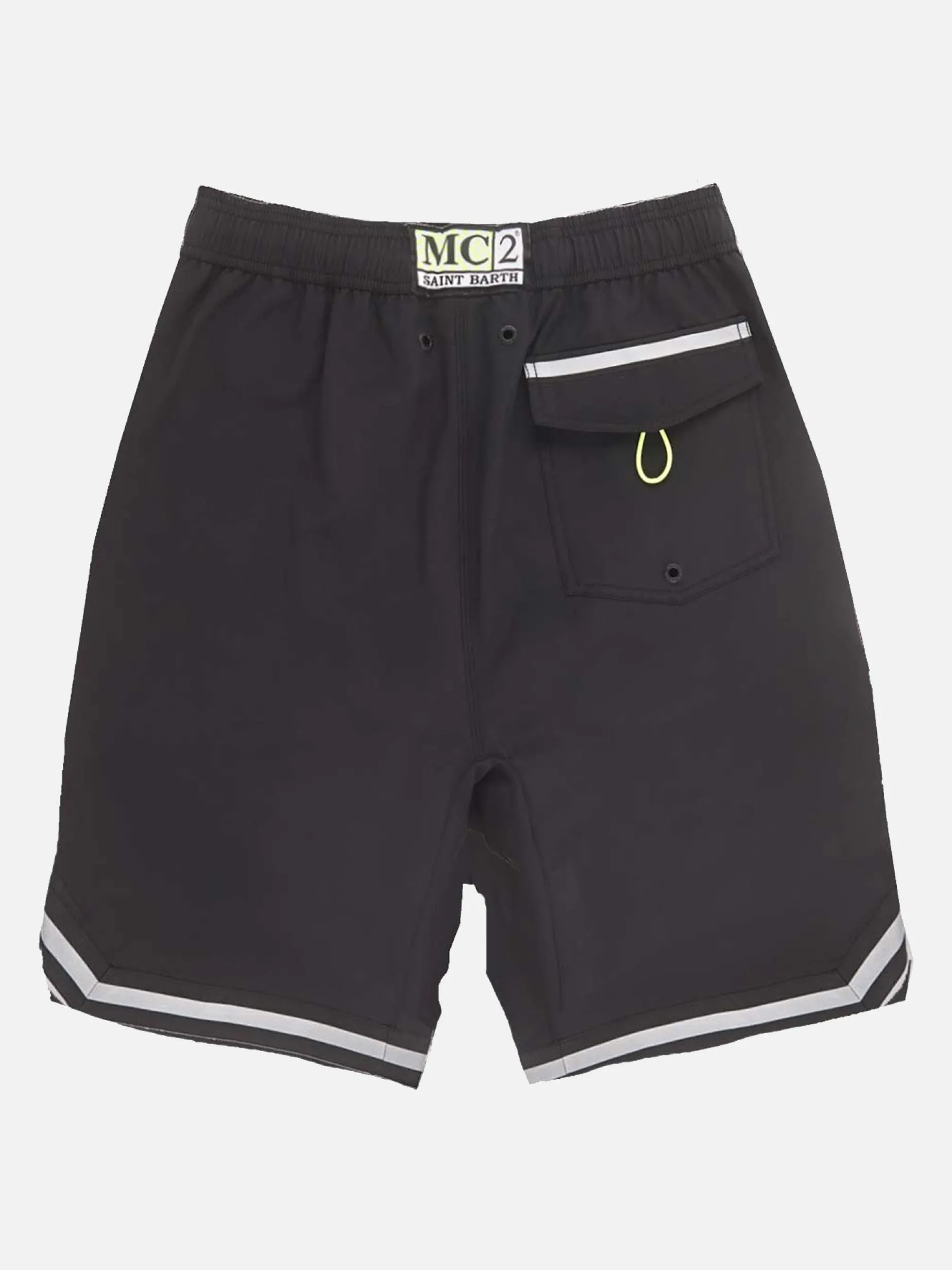 Costume da bagno nero stile surf