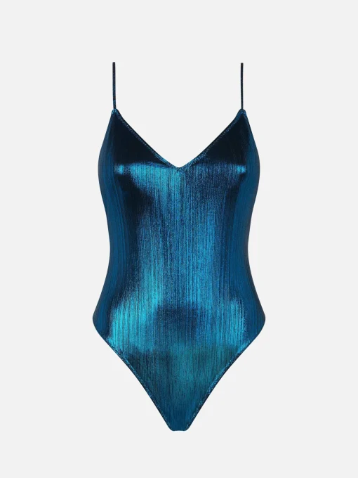 Costume intero da donna blu royal