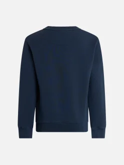 Felpa da bambino girocollo in cotone felpato Cooper Jr con ricami