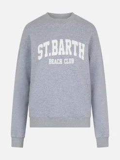 Felpa da donna Stardust in cotone grigio