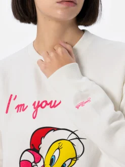 Felpa in pile da donna con stampa Titti | WARNER BROS