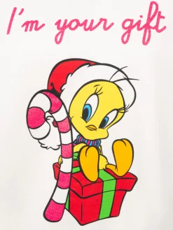 Felpa in pile da donna con stampa Titti | WARNER BROS