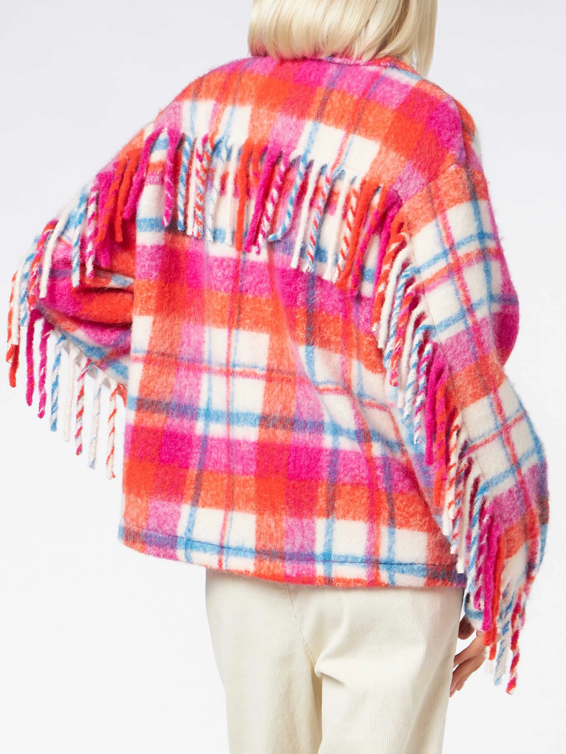 Giacca da donna overshirt con frange