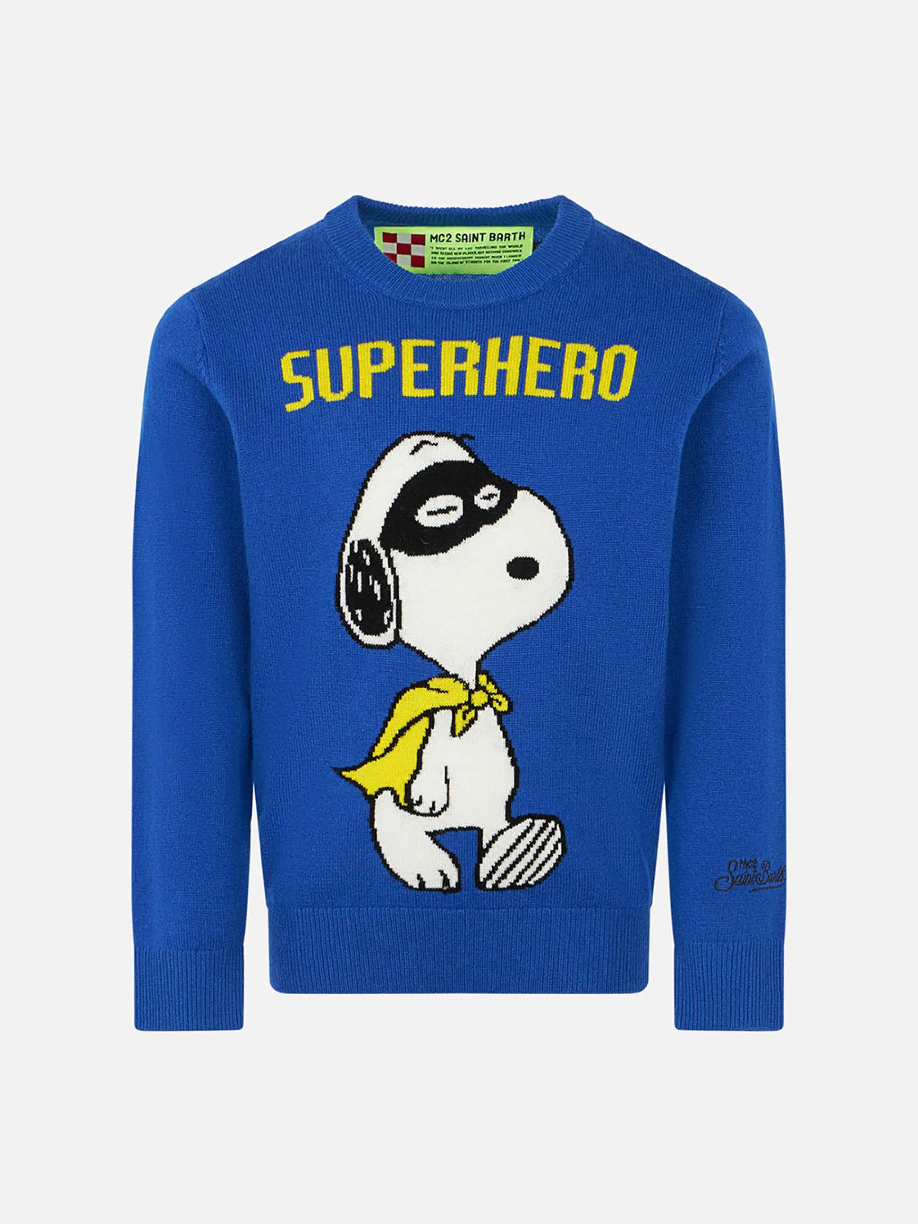 Maglia da bambino blu stampa Snoopy Superhero | SNOOPY - EDIZIONE SPECIALE PEANUTS™