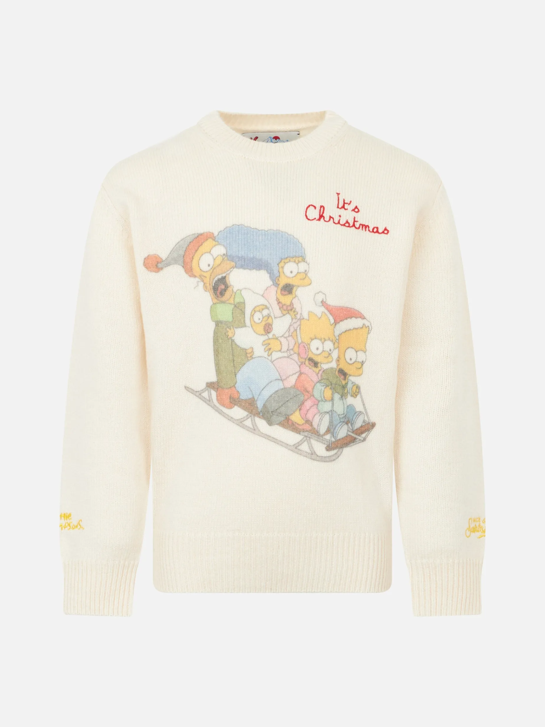 Maglia da bambino girocollo con stampa jacquard della famiglia Simpson | EDIZIONE SPECIALE I SIMPSON