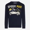 Maglia da bambino girocollo con stampa auto