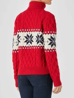 Maglia da donna mezzo collo alto con scritta Cortina