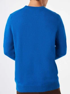 Maglia da uomo blu con ricamo Courma Pirates