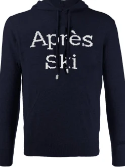 Maglia da uomo con cappuccio e ricamo Après Ski