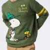 Maglia da uomo donegal girocollo con stampa jacquard Snoopy | SNOOPY - EDIZIONE SPECIALE ©PEANUTS