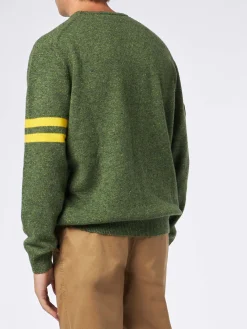 Maglia da uomo donegal girocollo con stampa jacquard Snoopy | SNOOPY - EDIZIONE SPECIALE ©PEANUTS