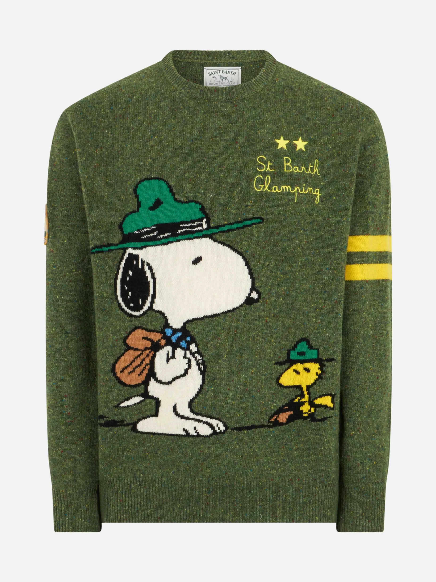 Maglia da uomo donegal girocollo con stampa jacquard Snoopy | SNOOPY - EDIZIONE SPECIALE ©PEANUTS