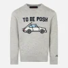 Maglia grigia da bambino stampa To be posh