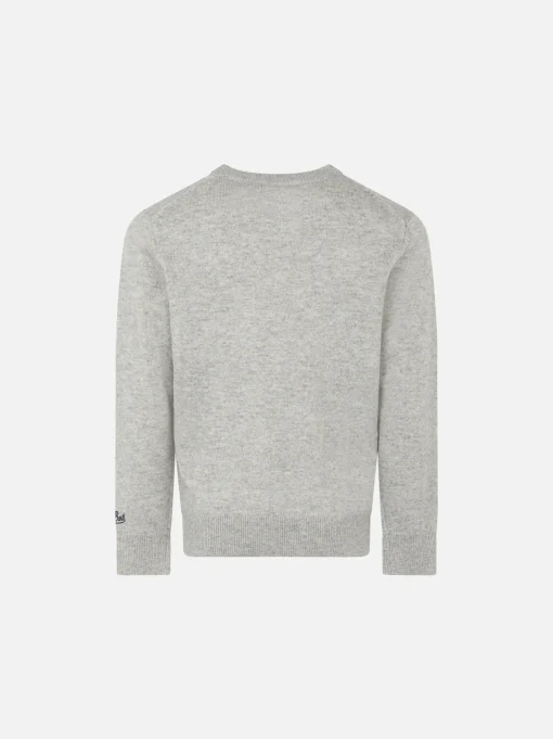 Maglia grigia da bambino stampa To be posh