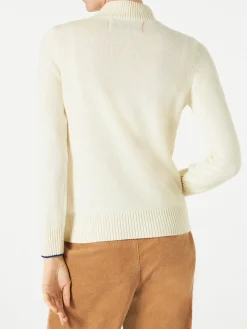 Maglia mezzo dolcevita Ice Girl grafica lurex