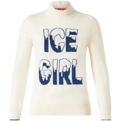 Maglia mezzo dolcevita Ice Girl grafica lurex