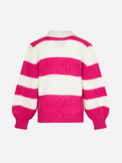 Maglione da bambina morbida dalla forma squadrata con ricamo Snow Princess