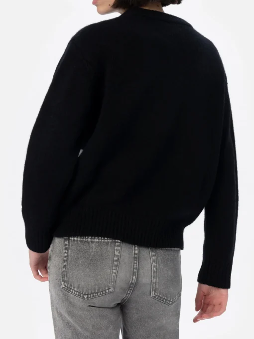 Maglione da donna nero fair isle Kyla con stampa St. Moritz