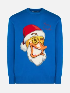 Maglione da uomo girocollo con stampa jacquard Crypto Ducky | EDIZIONE SPECIALE CRYPTO PUPPETS