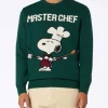 Maglione da uomo verde Heron con Snoopy chef | SNOOPY PEANUTS SPECIAL EDITION