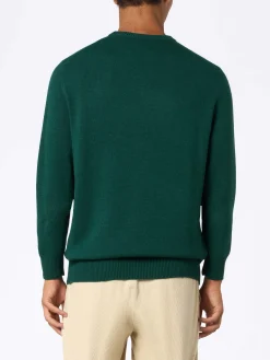 Maglione da uomo verde Heron con Snoopy chef | SNOOPY PEANUTS SPECIAL EDITION