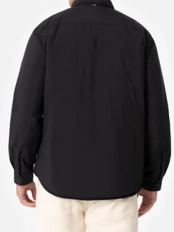 Man black overshirt Chalet with St. Barth embroidery