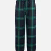 Pantaloni del pigiama da bambino con stampa tartan