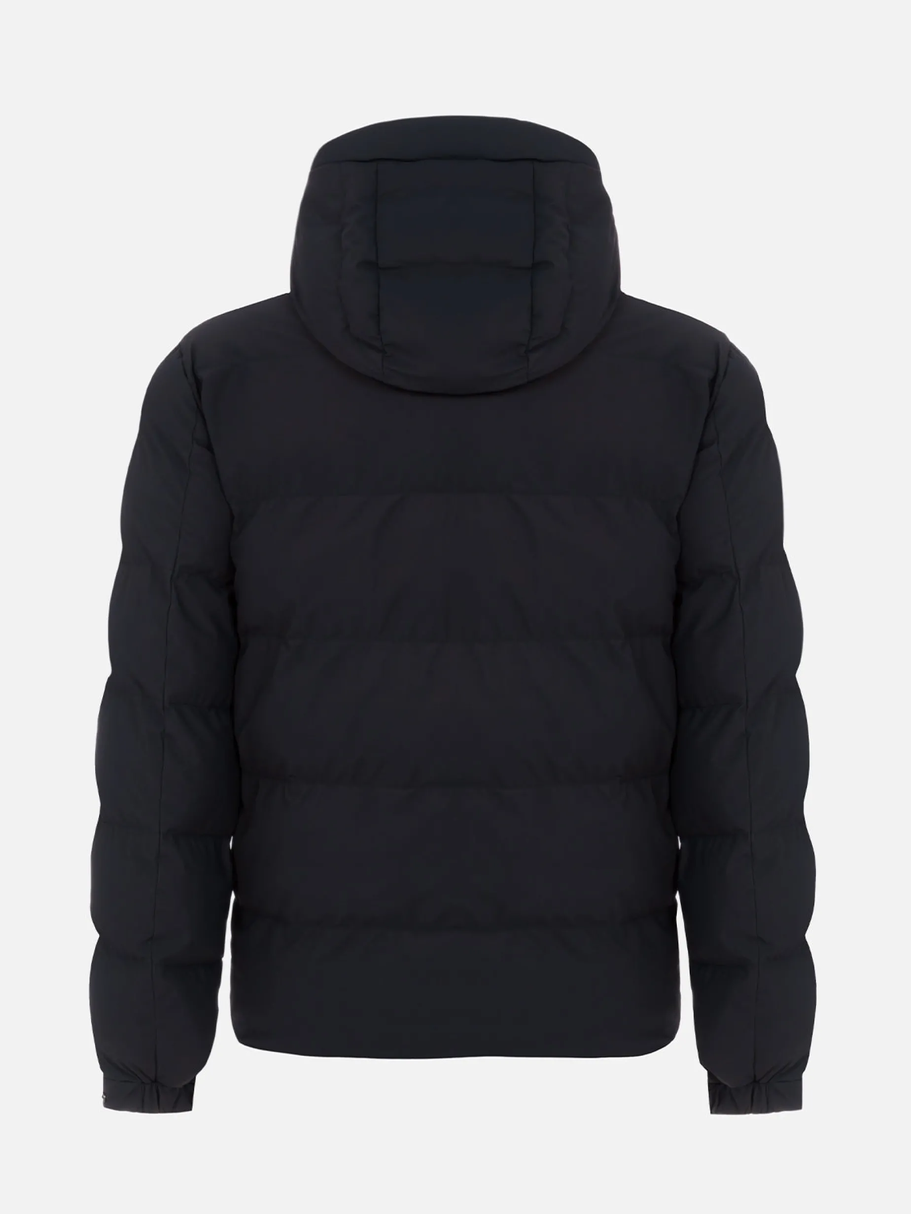 Piumino con cappuccio blu navy da uomo Maier