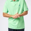 Polo da uomo in jersey di cotone verde