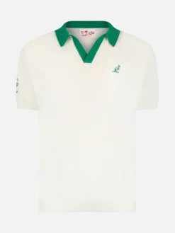 Polo da uomo in maglia color panna Newcomb | AUSTRALIAN BRAND SPECIAL EDITION