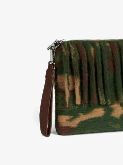 Pouch a tracolla coperta Parisienne con stampa camouflage