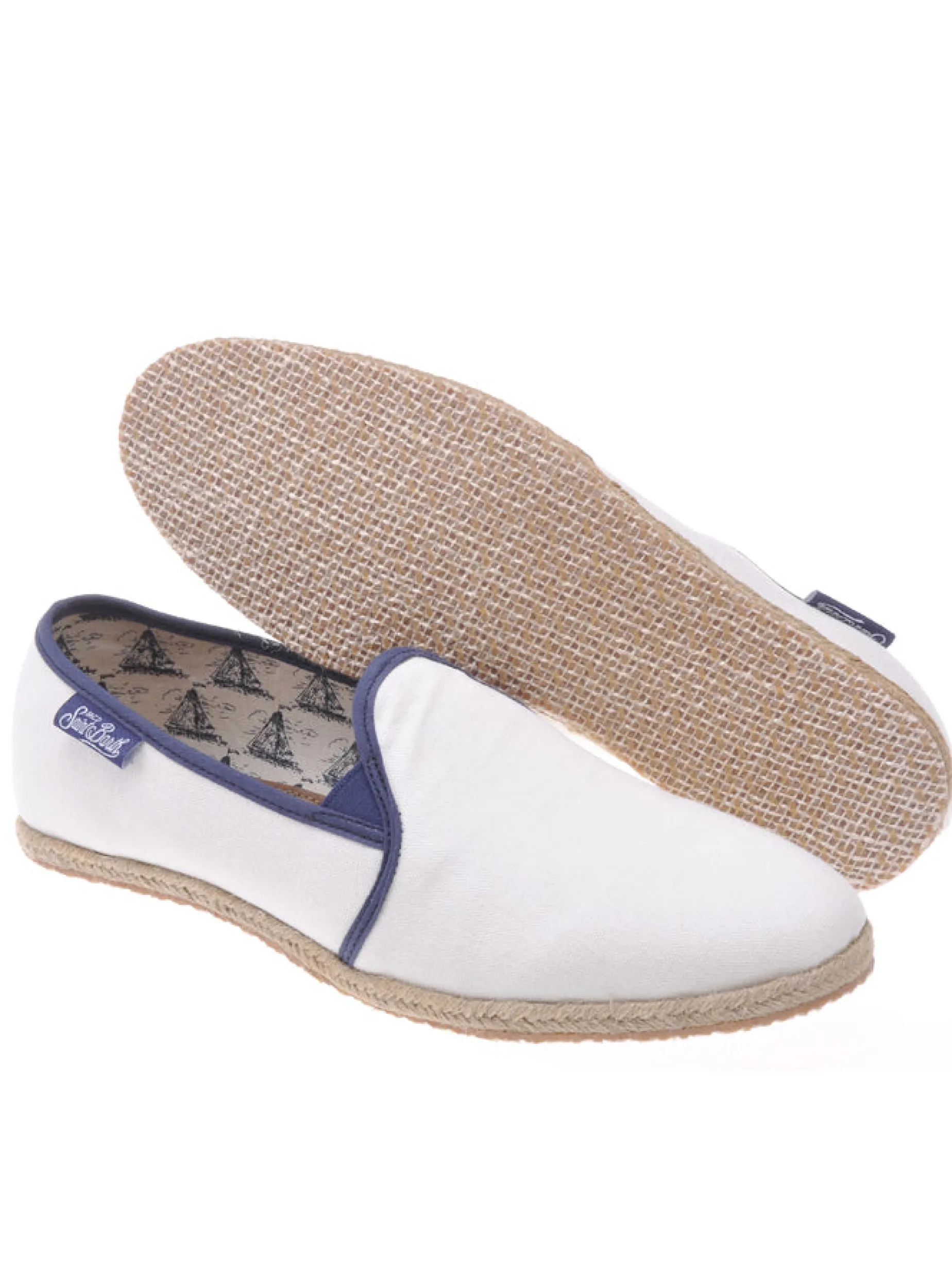 Scarpe di tela bianche per uomo