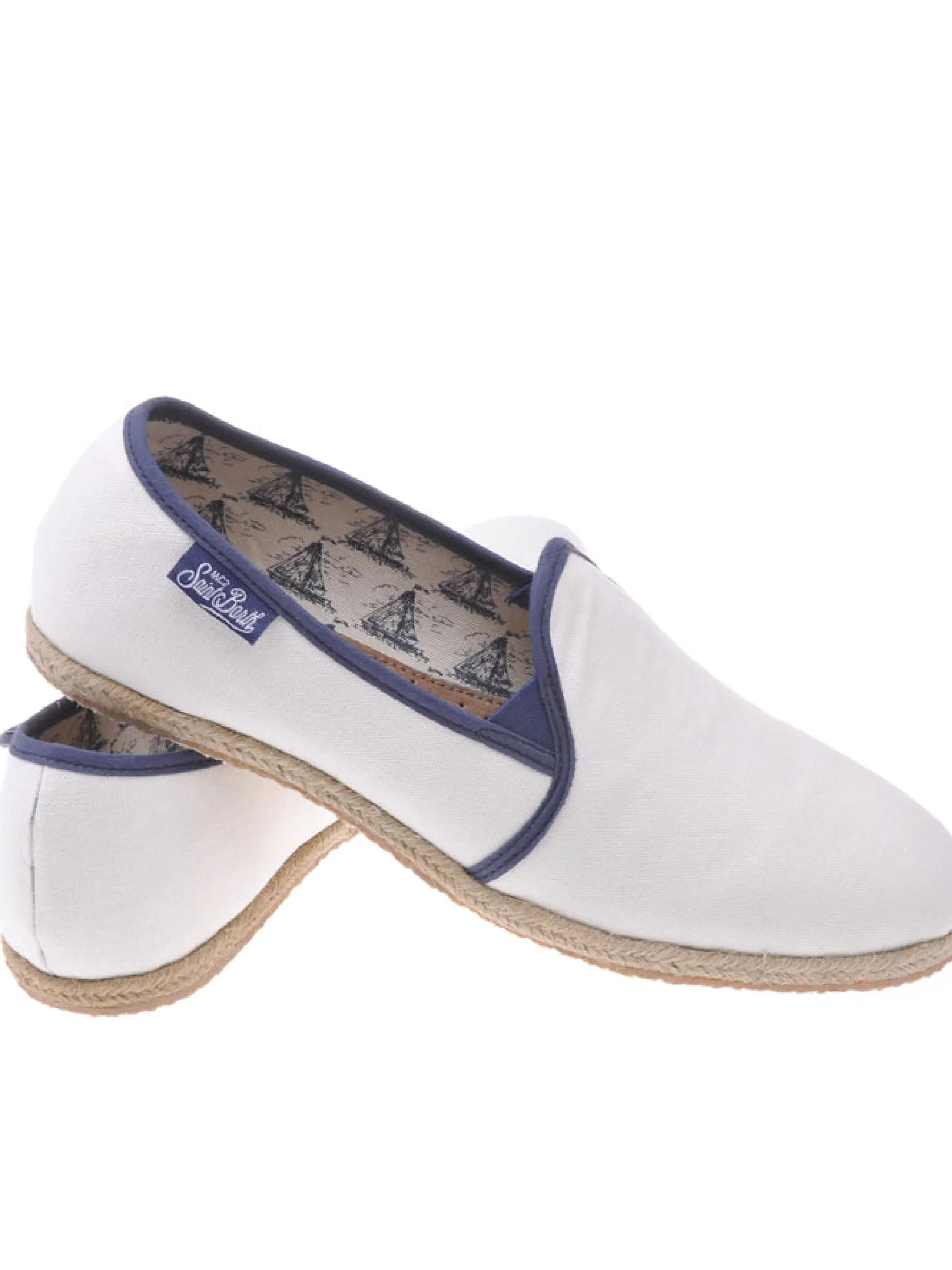 Scarpe di tela bianche per uomo