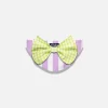 Slip da bagno da bambina con fiocco vichy