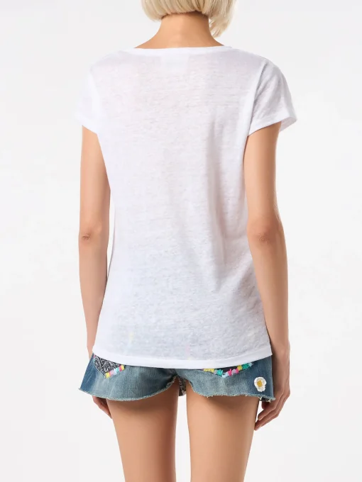 T-shirt bianca da donna