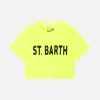 T-shirt corta da bambina giallo fluo