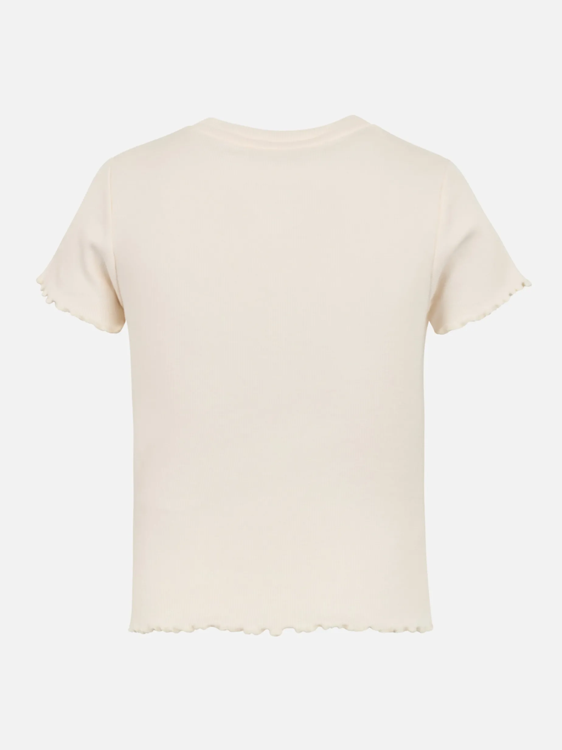 T-shirt da bambina a costine Serena Jr con ricamo Baby Star