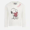 T-shirt da bambina in cotone pesante con stampa Snoopy in strass | EDIZIONE SPECIALE SNOOPY PEANUTS™