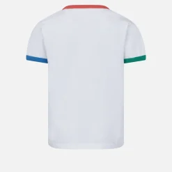 T-shirt da bambina in cotone con ricamo