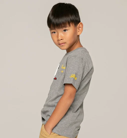 T-shirt da bambino con stampa e ricamo Snoopy | SNOOPY - EDIZIONE SPECIALE PEANUTS™