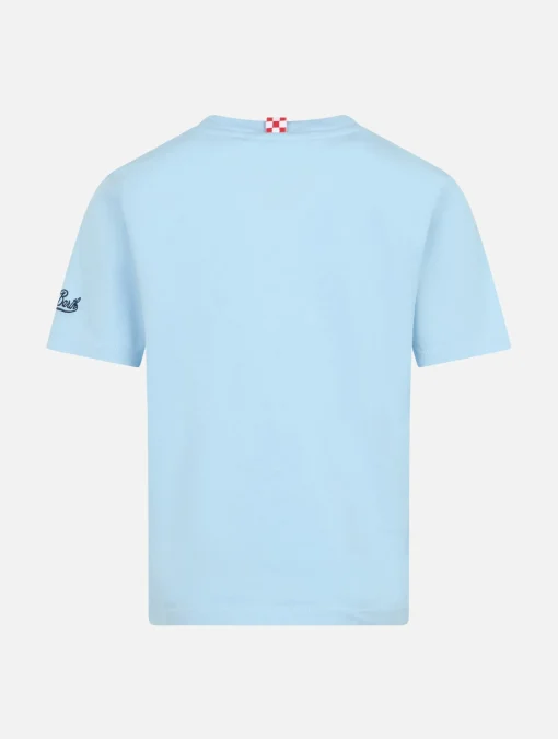 T-shirt da bambino in cotone con stampa coccodrillo St. Barth best friends