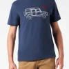 T-shirt da uomo in cotone pesante con ricamo Latin Rover