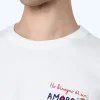 T-shirt da uomo in cotone pesante Arnott con ricamo Ho bisogno di un amaro
