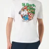 T-shirt da uomo in cotone con stampa St. Barth Disco Club e Snoopy | SNOOPY - EDIZIONE SPECIALE PEANUTS™