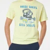 T-shirt da uomo in cotone con stampa piazzata More Shots Less Squats
