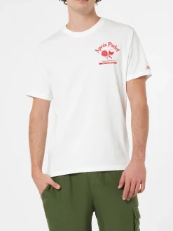 T-shirt da uomo in cotone con stampa piazzata Aprés Padel