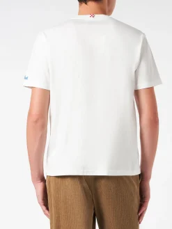 T-shirt da uomo in cotone pesante con stampa Courma Padel Club