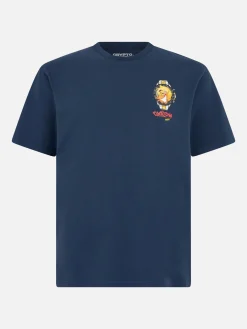 T-shirt da uomo in cotone pesante Arnott con stampa orologio Crypto Ducktona | EDIZIONE SPECIALE CRYPTO PUPPETS