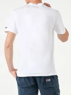 T-shirt da uomo in cotone con stampa Algida Portofino | ALGIDA® EDIZIONE SPECIALE