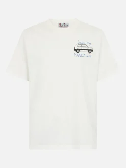 T-shirt da uomo in cotone pesante Arnott con ricamo Save my Panda 4x4 | FIAT PANDA SPECIAL EDITION